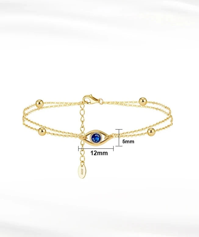 Bracelete Prata Esterlina 925 Banhado a Ouro 14K